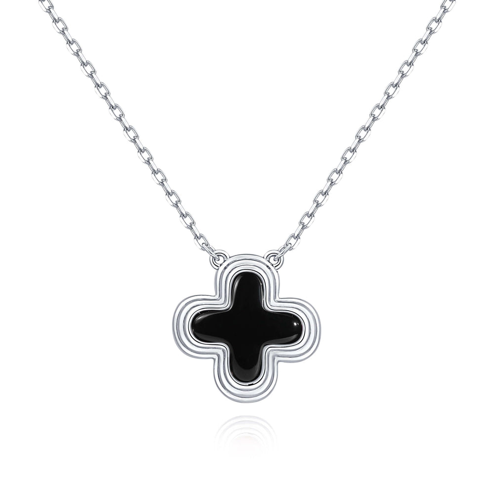 S.Leaf Gold 18K Gold Plated Clover Charm Lucky Necklaces