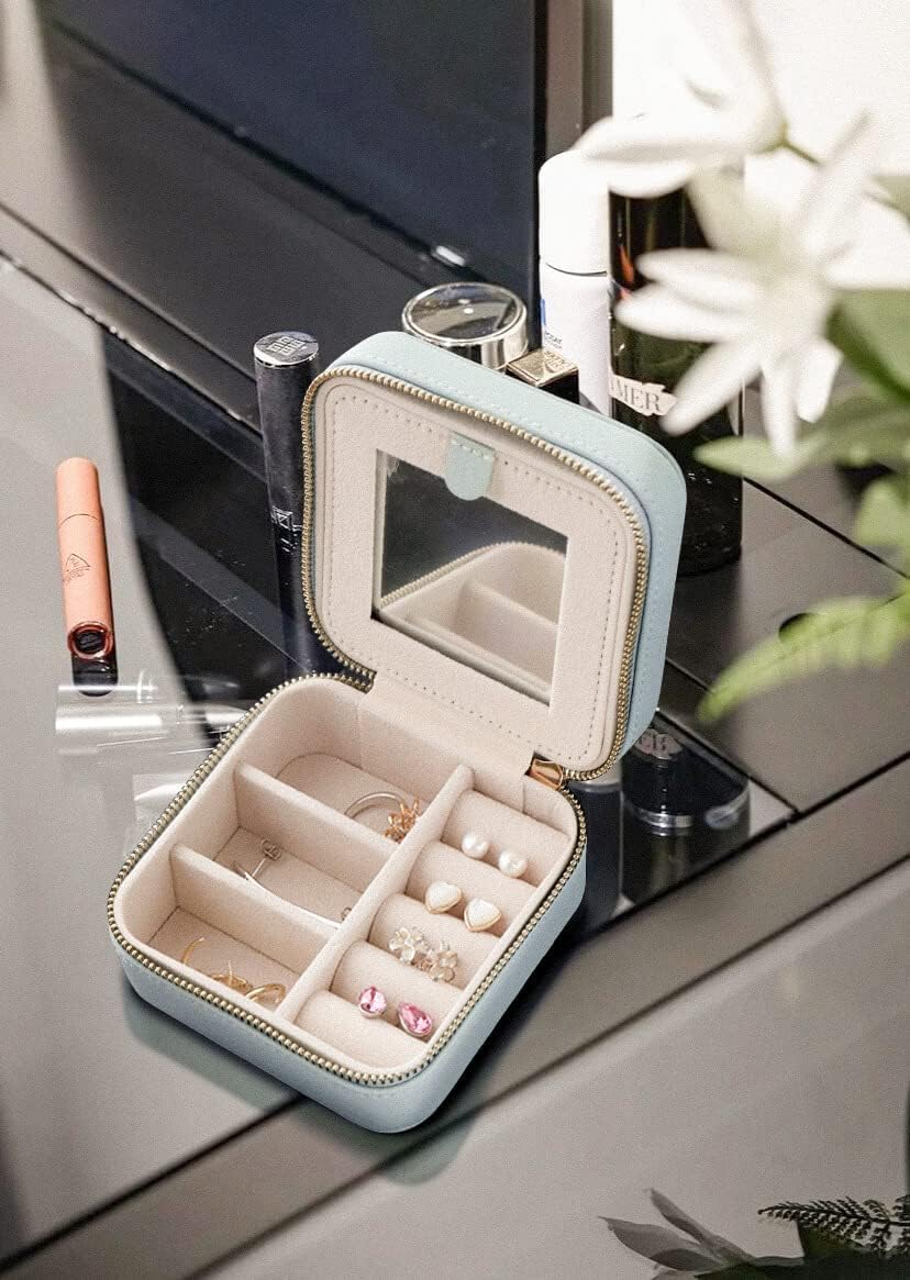 S.Leaf Travel Jewelry Box for Girls: Traveling Jewelry Case Gift for Women