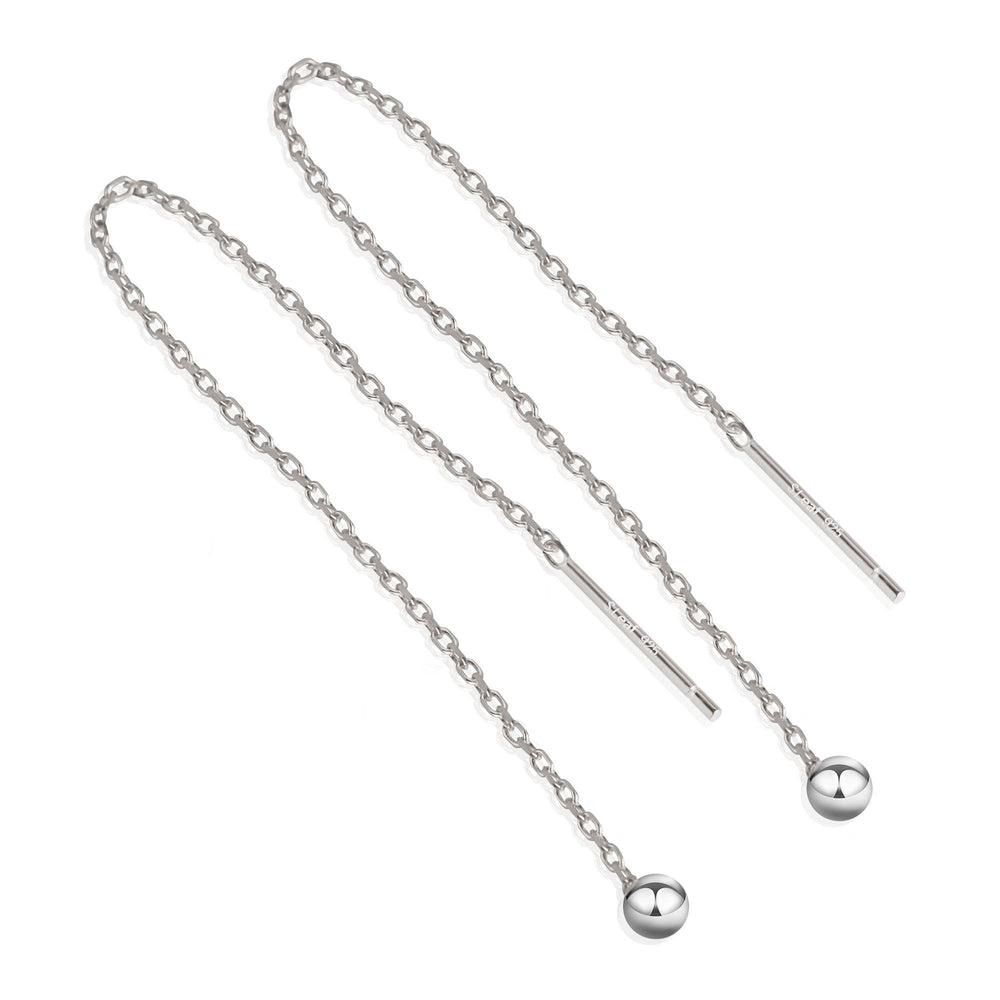 Tiny Ball Threader Earrings