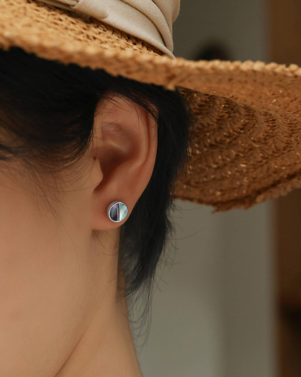 S.Leaf 18K Gold Plated Earrings for Women Shell Earrings