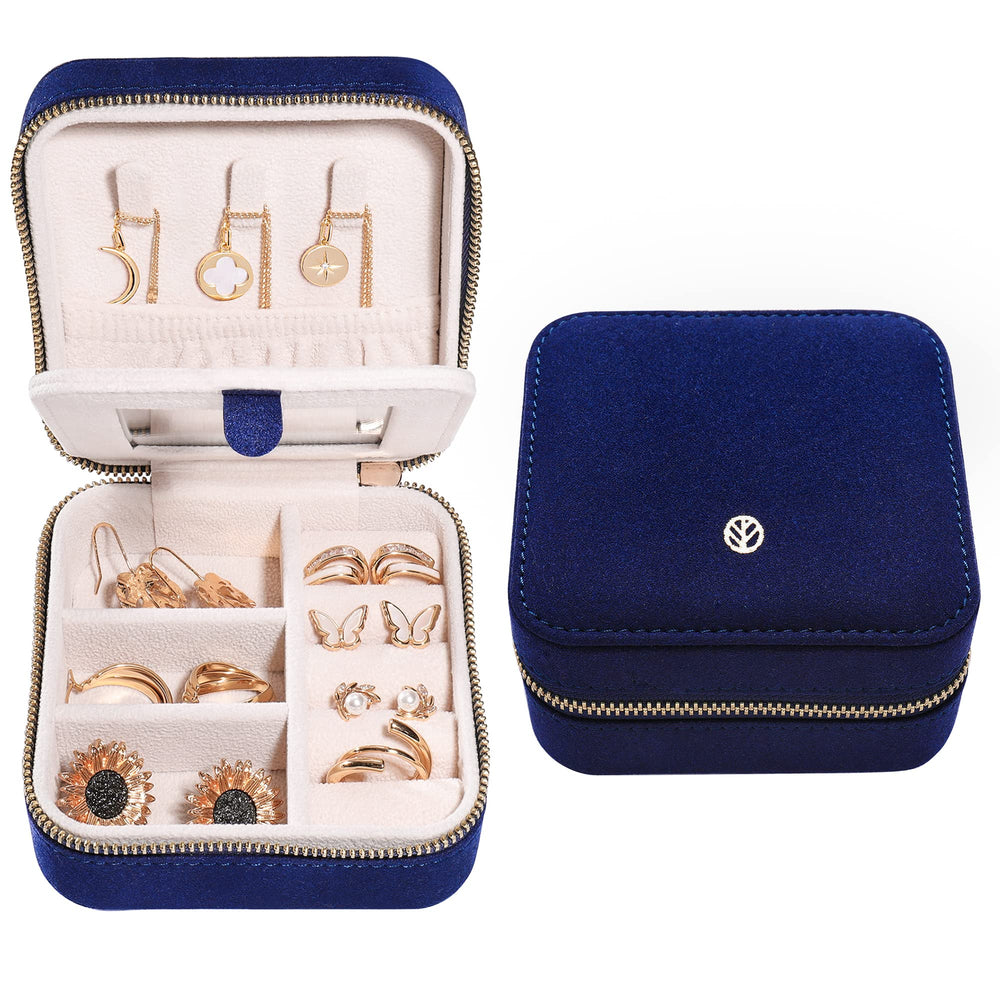 S.Leaf Travel Jewelry Organizer Boxes for Women Small Portable Boxes