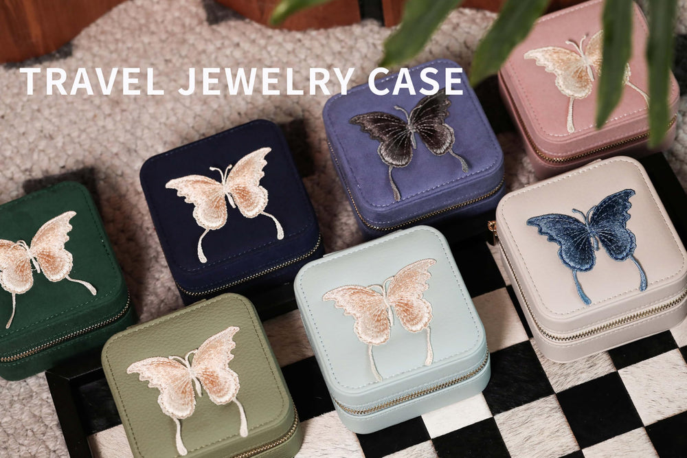 S.Leaf Travel Jewelry Box for Girls: Traveling Jewelry Case Gift for Women