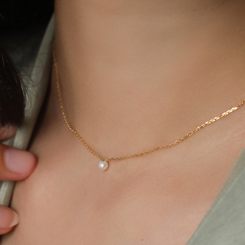 Mini Pearl Pendant Necklace for women