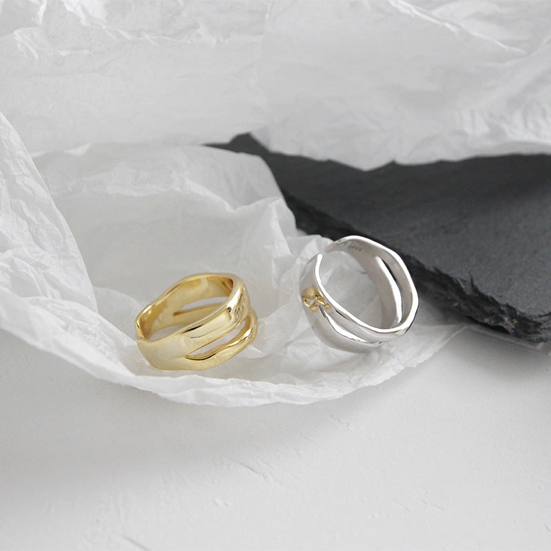 women gift Miniamlist Layered Ring adjustable