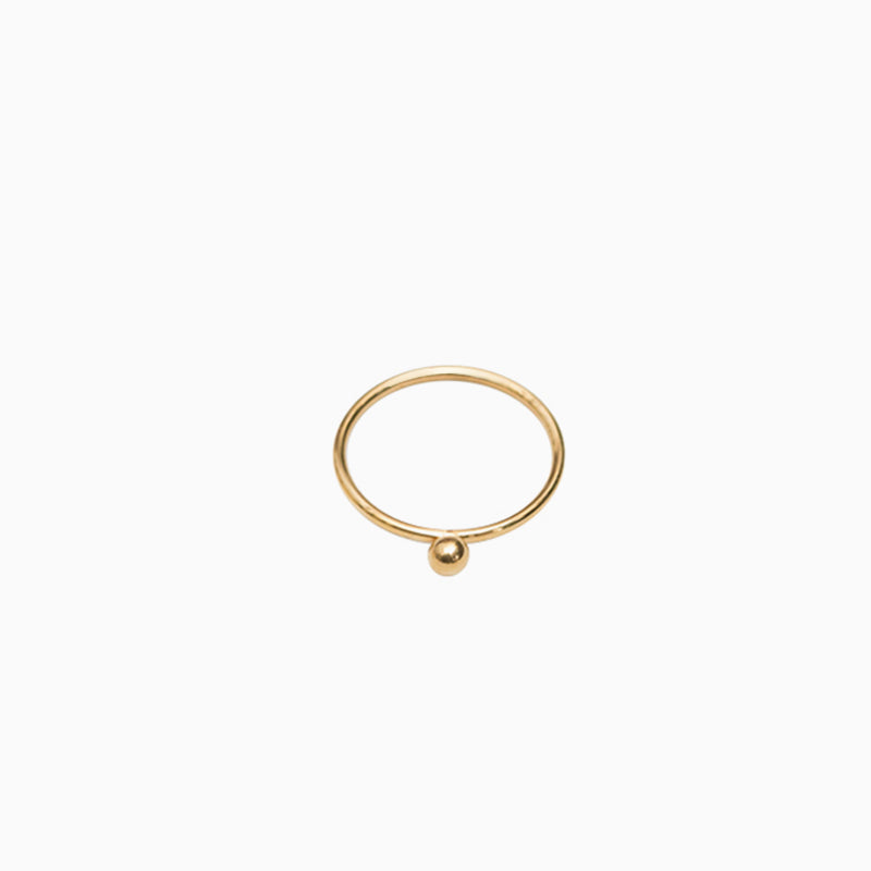 simple Tiny Ball Ring for women