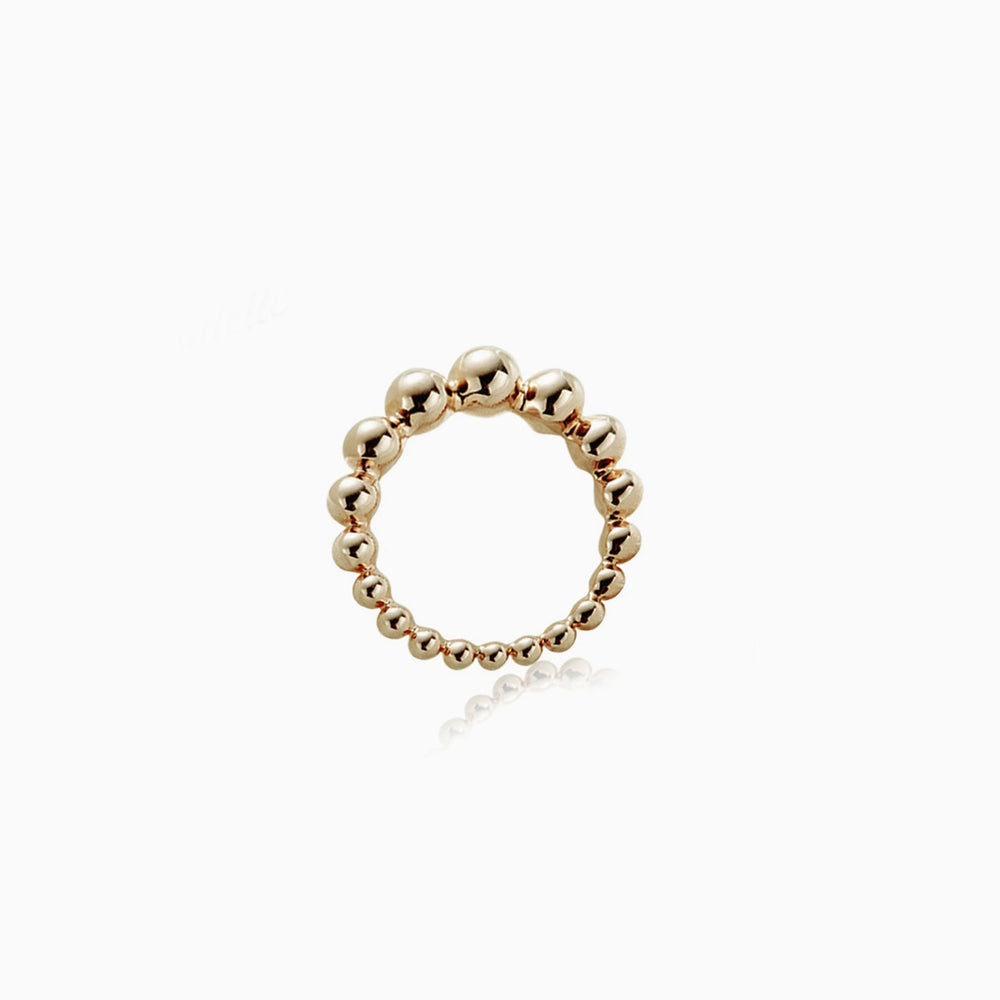 Bubble Ball Ring gold