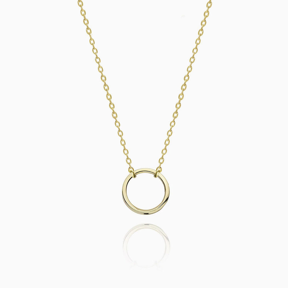 Karma Open Circle Necklace gold