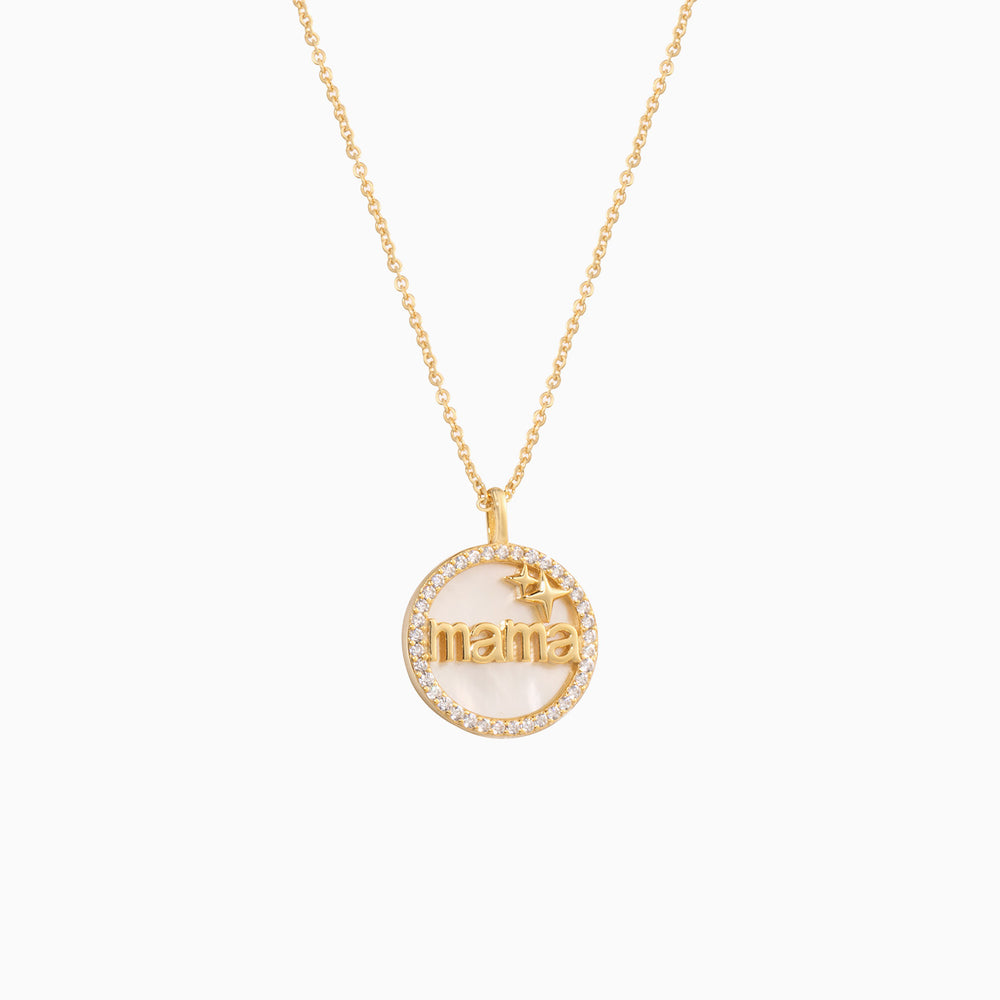 mom necklace gold